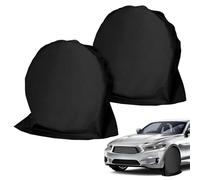2 Piezas Fundas Protectoras, Funda de Rueda, Cubiertas para Ruedas de Caravana, Se Adapta a Neumáticos de 27-29 Pulgadas, Caravana, Autocaravana, Coche, Negro