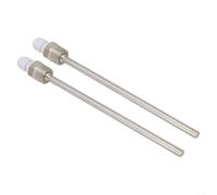 2 piezas G 1/2 rosca termopozo para montaje de bolsillo de manga de inmersión para sensores de temperatura en aplicaciones de procesos industriales (8 x 200 mm)