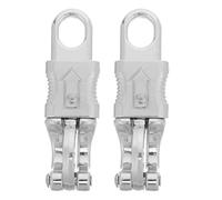 2 Piezas Gancho de Cuerda para Caballos de Aleación de Zinc Plata | Conexión Rápida y Resistente al Desgaste, Uso para Cuerda y Paracord, Acabado Brillante