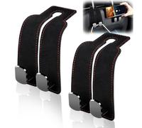 2 piezas Gancho para coche, Car seat back hook, Ganchos para reposacabezas para colgar bolsos y bolsos abrigos bolsa de comestibles (negro) (Black)