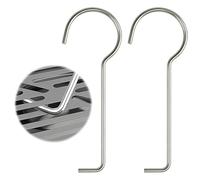 2 Piezas Ganchos Elevadores de Desagüe, Gancho de Acero Inoxidable para Levantar Desagües, Llave de Desagüe para La Eliminación Y Limpieza Diaria de Tapas de Desagüe