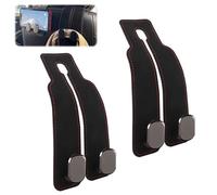 2 Piezas Ganchos para Asiento de Coche, Gancho para Asiento Trasero de Coche, Car Seat Hack Hook para Colgar Bolsos y Bolsos Abrigos Bolsa de Comestibles (Negro)