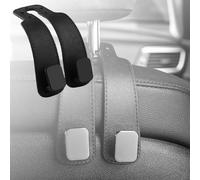 2 Piezas Ganchos para Asiento de Coche para Ford Ranger 2018-2023, Ganchos de Cuero para Asiento de Coche Ganchos Dobles para Asiento de Coche,A