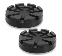 2 Piezas Goma Gato Hidraulico para Coche 125 mm Bloque de Goma Redondo Protector Antideslizante Car Jack Pad Cojín de Gomas para Jack para Gatos de Coche y Plataformas Elevadoras