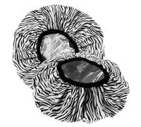 2 Piezas Gorro Térmico Capilar de Papel Aluminio EVA Doble Capa | Cabello Largo, Diseño, Reduce Frizz y Estática, Estilo Cebra