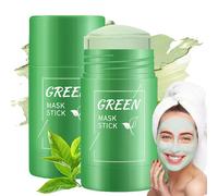 2 Piezas Green Mask Stick, Mascarilla Facial Té Verde en Para para Limpieza Profunda, Control de Grasse e Hidratación, Eliminación de Puntos Negros, Apta para Todo Tipo de Piel, Hombres y Mujeres