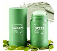 2 Piezas Green Tea Mask Stick, Mascarilla en Stick Té Verde, Green Tea Deep Cleanse Mask, Limpieza Profunda de Poros, Eliminación de Puntos Negros, Mascarilla Facial Hidratante con Arcilla Verde