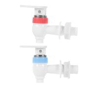 2 Piezas Grifo de Repuesto Pulsador para Dispensador de Bebidas | Plástico E Hierro, Boquilla a Prueba de Salpicaduras, Cierre Hermético, para Water Dispenser y Beverage Container
