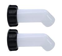 2 Piezas Grifos de Salida Ibc, Adaptador Ibc S60×6 Rosca Gruesa Boquilla de Salida Ibc Accesorios Del Tanque Tapa de La VáLvula Rosca Interna de La VáLvula Para Tanque Ibc