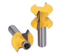 2 Piezas Groove de Lengua de 120 ° Broca, Recubrimiento PTFE de Calor, Cuchillas de Aleación, CNC Ground 600 Grito