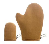 2 Piezas Guante Autobronceador Corporal, Self Tan Mitt Aplicador Autobronceador, Cuerpo Manopla, para Crema Autobronceadora Cuerpo y Acelerador Potenciador Bronceado-Marrón