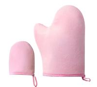 2 Piezas Guante Autobronceador Corporal, Self Tan Mitt Aplicador Autobronceador, Cuerpo Manopla, para Crema Autobronceadora Cuerpo y Acelerador Potenciador Bronceado-Marrón