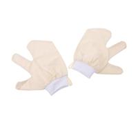 2 Piezas Guantes Exfoliantes Corporales, Ergonómicos | Superficie Texturizada Gruesa y Reforzada, Banda Elástica para Muñeca, Masaje Delicado para Piel Sensible, Uso Diario en Casa