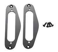 2 piezas Guitarra Pickup Anillo de Montaje Bobina Única Metal Plano Humbucker Pickup Anillo para Guitarras Eléctricas Estilo Tl (Negro)