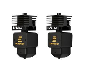 2 piezas H2D Hotend Kit, 3D Printer Print Head Hot End Heating Block Kit with 0.2mm Hardened Steel Nozzle and Silicone Socks for Bambu Lab H2D, A1/A1 Mini