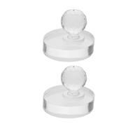 2 Piezas Herramienta Acrílica Redonda de Compresión | Recambios de Sombra y Polvos, Compresión Uniforme, Fácil Limpieza, Uso Personal y Kit Profesional