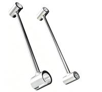 2 Piezas Herramienta de Ajuste Bisagras 14-19mm & 23-25 mm, Llave Ajustador Espacio Bisagra Puertas, llaves Reparación Holgura Ajustar,Enderezador Regulable Hueco Bisagras Puerta Seguridad Cortafuegos