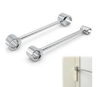 2 Piezas Herramienta de Ajuste de Bisagra de Puerta, Llave de Reparación Precisa, Ajuste de Brecha de Bisagra 8-25mm, Para Puertas de Seguridad, Cortafuegos y Salas Blancas