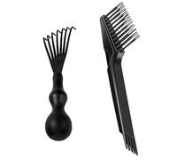 2 Piezas Herramienta de Limpieza de Peine, Peine de Limpieza de Cepillo de Pelo, Limpiador de Cepillos, Cepillo de Limpieza de Peine, Mini Removedor de Cepillo de Pelo, para Peines Alfombras de Baño