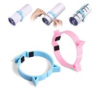 2 Piezas Herramienta de Sublimación de Vaso, Pinch Tumbler Clamp para 20 oz Vasos en Blanco para Sublimación Abrazadera Herramienta de Agarre para Papel de Sublimación y Vasos (Azul, Rosa)