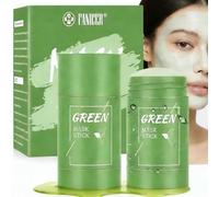 2 Piezas Hidratante Mascarilla Green Tea Stick, Mascarilla en Stick Té Verde Para Limpieza Poros, Adecuado para la Mayoría de Los Tipos de Piel, Aplicador Giratorio, Limpio y Práctico