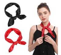 2 Piezas Hijab para Mujeres, Suaves y Ligeras, Pañuelo Cuadrado para el Cuello, para Mujer Elegante Chal Bufanda Regalo para Mujer