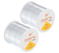 2 piezas Hilo Elastico Para Pulseras,100m Goma Elástica Para Hilo para Hacer Pulseras, Cuerdas para Pulseras,Bobina De Goma Elastica, Hilo Nylon Cuerda Elástica,para La Fabricación Pulseras Bisutería