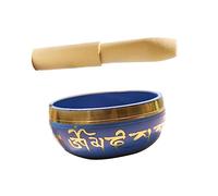 2 piezas Himalaya Bowl Zen Singing Bowl Meditación Sound Bowl Meditación Bowl Tibetan Bowl Kit Madera Striker Mindfulness Bowl Singing Bowl Beater Tool Cobre Yoga Equipo Budista