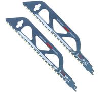 2 Piezas Hojas de Sierra Sable, Profesión Hojas para Sierra Alternativa, Hoja Sierra Sable, Accesorios Sierra Sable para Metal, Hormigón Poroso,Ladrillo, Placa de Cemento (S1243HM, 305mm)