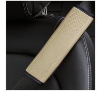 2 Piezas Hombreras para Audi A4 (MK B8) 2007-2015, Protectores de Cinturones de Seguridad para Coche Desmontable Comodidad Accesorios,Beige