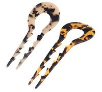 2 Piezas Horquillas Antideslizantes de Acetato para Accesorios para Moños y Recogidos para Usar o Eventos