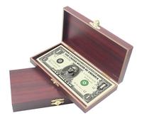 2 piezas Hucha de Madera Cajas para dinero con Cerradura Caja de almacenaje Organizador de efectivo Caja de almacenamiento de dinero 19,5x10x3 cm