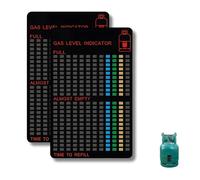 2 piezas indicador magnético de nivel de llenado, indicador de nivel de llenado para bombonas de gas, indicador de nivel de gas para botellas de gas propano, simple reutilización en botellas de gas de