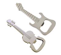 2 piezas instrumentos musicales abrebotellas de cristal nuevo llavero de metal abrebotellas guitarra botellas cerveza regalos