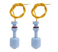 2 Piezas Interruptor de Flotador de Sensor de Nivel de Líquido, Controlador de Nivel de Agua para Hidroponía, Jardinería, Acuario y Piscina, Tanque, 10 W, 52 mm