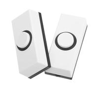 2 Piezas Interruptor de Timbre de Puerta Vintage Blanco ABS | Doorbell, Reemplazo del Botón del Timbre Puerta, Uso Versátil, para Garaje y Almacén, Estilo Retro