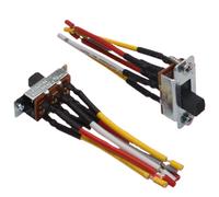 2 piezas interruptor de ventilador de techo 6A 125V 3A 250V montaje de 6 pines interruptor de ventilador de palanca direccional rotación inversa de metal para deslizamiento de techo para electrodomés