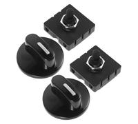 2 Piezas Interruptor Giratorio Selector de Velocidad | 4 Posiciones, 3 Velocidades, ABS Negro, 13a 125v y 10a 250v, con Perilla