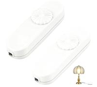 2 piezas Interruptor LED Regulador de intensidad 3-100 W, 220-240V Regulador de intensidad con cable para lámparas LED, atenuación del 0% al 100% para bombillas LED regulables, lámparas de mesa y de