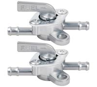 2 Piezas Interruptores de Gasolina, Interruptor del Tanque de Combustible, 6mm Grifo de Gasolina Moto, Grifo de Gasolina para Ciclomotor de 50cc, 70cc, 90cc, 110cc, 125cc y 150cc