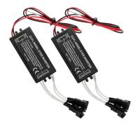 2 Piezas Inversor de Corriente 12v Ccfl, Negro, Instalación Fácil | Ccfl Lámparas y Anillos Angel Eyes, 1.2kv 50hz, Ahorro Energético, para Moto y Modificación Automotriz