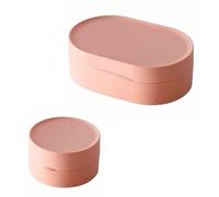 2 Piezas Jabonera de Viaje de Plástico Jabonera con Tapa,Caja de Jabón de Viaje Portátil, Resistente al Agua Estuche Jabón,para el Hogar,Baño,Escuela,Gimnasio,Al Aire Libre