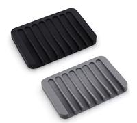 2 Piezas Jabonera, Jaboneras de Silicona, Jabonera Antideslizante, Jabonera Antideslizante y Autodrenante, Jabonera de Silicona Baño, para Baño, Ducha, Cocina, Esponja