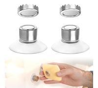 2 Piezas Jabonera Magnética de Pared Sin Taladros Calidad Superior con Imán Fuerte y Protección Integrada Diseño Autoadhesivo para Baño y Cocina Estable Duradera