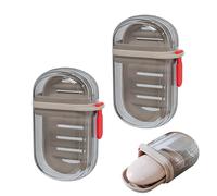 2 Piezas Jabonera Portatil Viaje,Jabonera Impermeable con Tapa,Jaboneras para Pastillas de Jabon para Baño, Gimnasio, Camping y Escuela