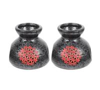 2 Piezas Jarrón Decorativo de Cerámica Retro Mini