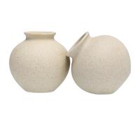 2 Piezas Jarrón Flores Secas Retro de Cerámica Adorno Floral Mini