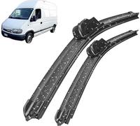 2 Piezas Juego De Escobillas Limpiaparabrisas Para Renault Master 2 1997-2010, 24"+24", Ajuste Perfecto Ventana Lluvia Cepillos