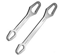 2 Piezas Juego de llaves de Doble Extremo, Llave Torx Universal, llave de Bolsillo Ajustable, Llaves de Doble Boc, para tornillos y tuercas de varios tamaños, para Motorrad, Auto-Reparatur, Haus