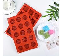 2 piezas/juego, moldes de silicona cuadrados y redondos, para hacer jabón de arcilla, velas y aromas, ¡muy adecuados!